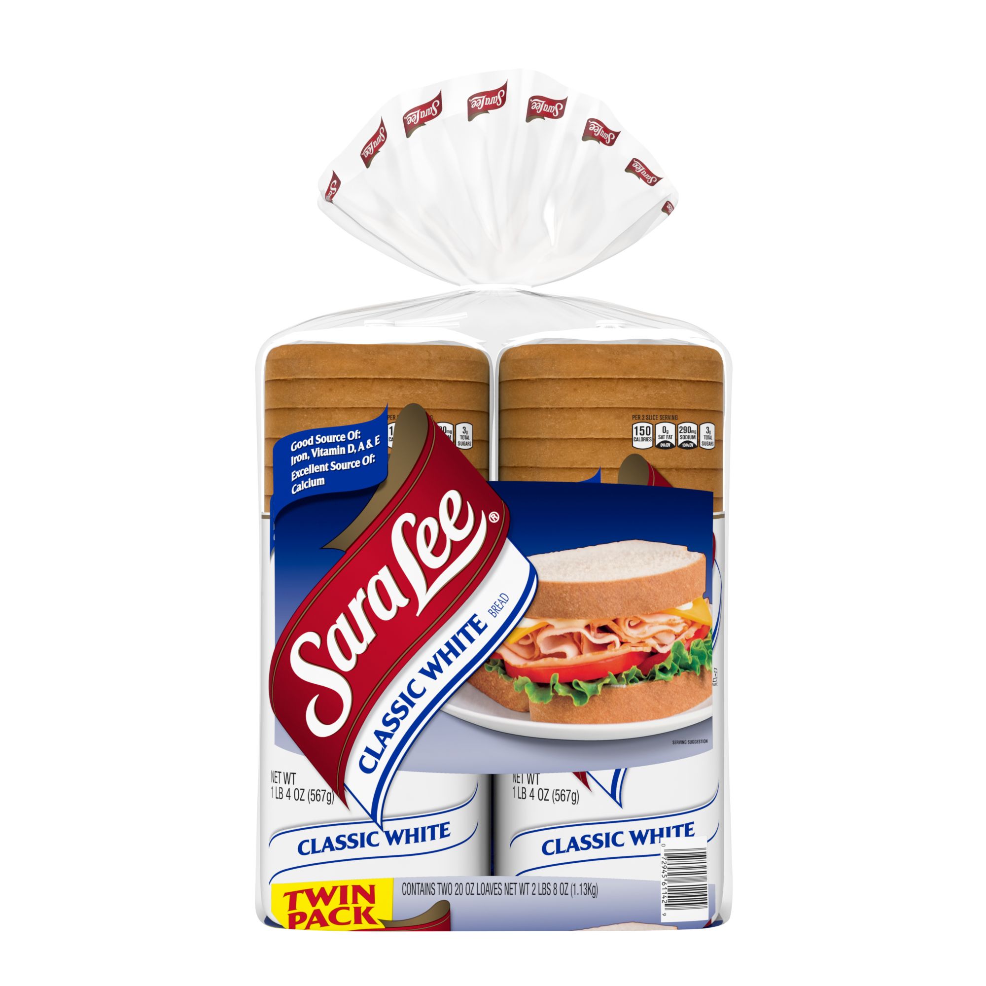 Sara Lee Classic White Bread, 2 pk./20 oz.