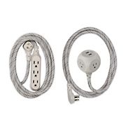 360 Electrical Habitat 6' Extension Cord and USB Charger Combo Pack - French Gray + Summer Twilight
