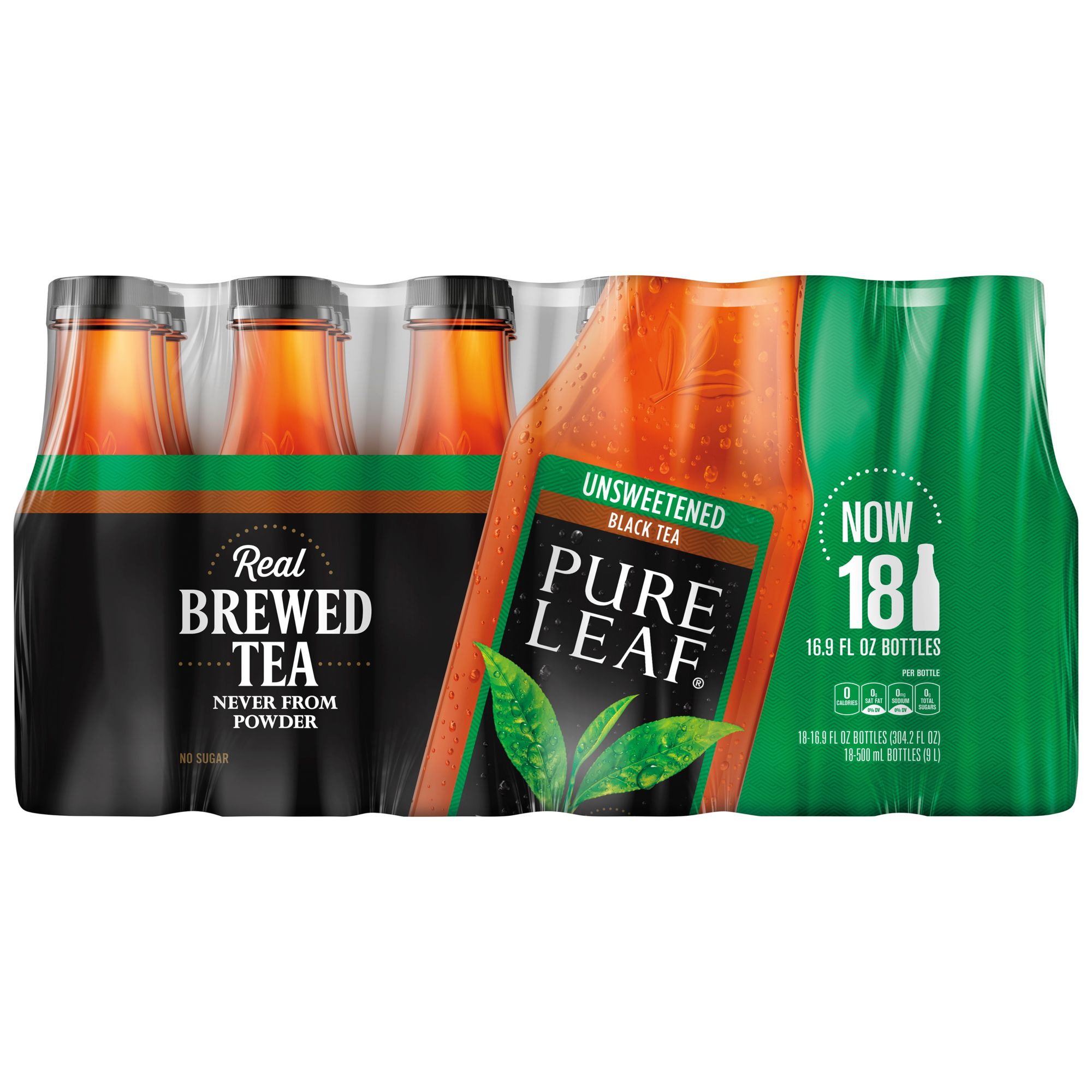 Lipton Pure Leaf Unsweetened Iced Black Tea, 18 pk./16.9 oz.