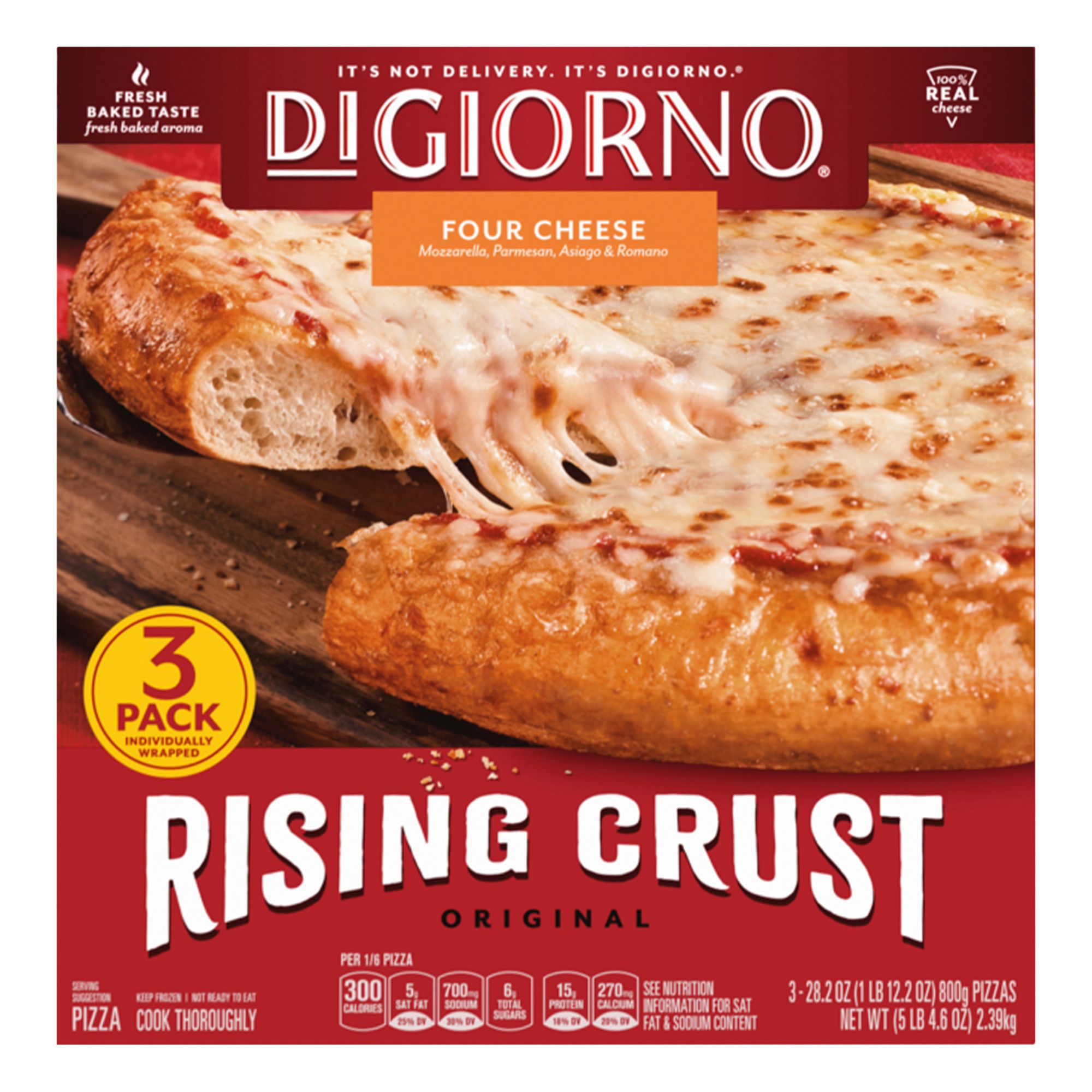 DiGiorno Four Cheese Rising Crust Pizza, 84.6 oz.
