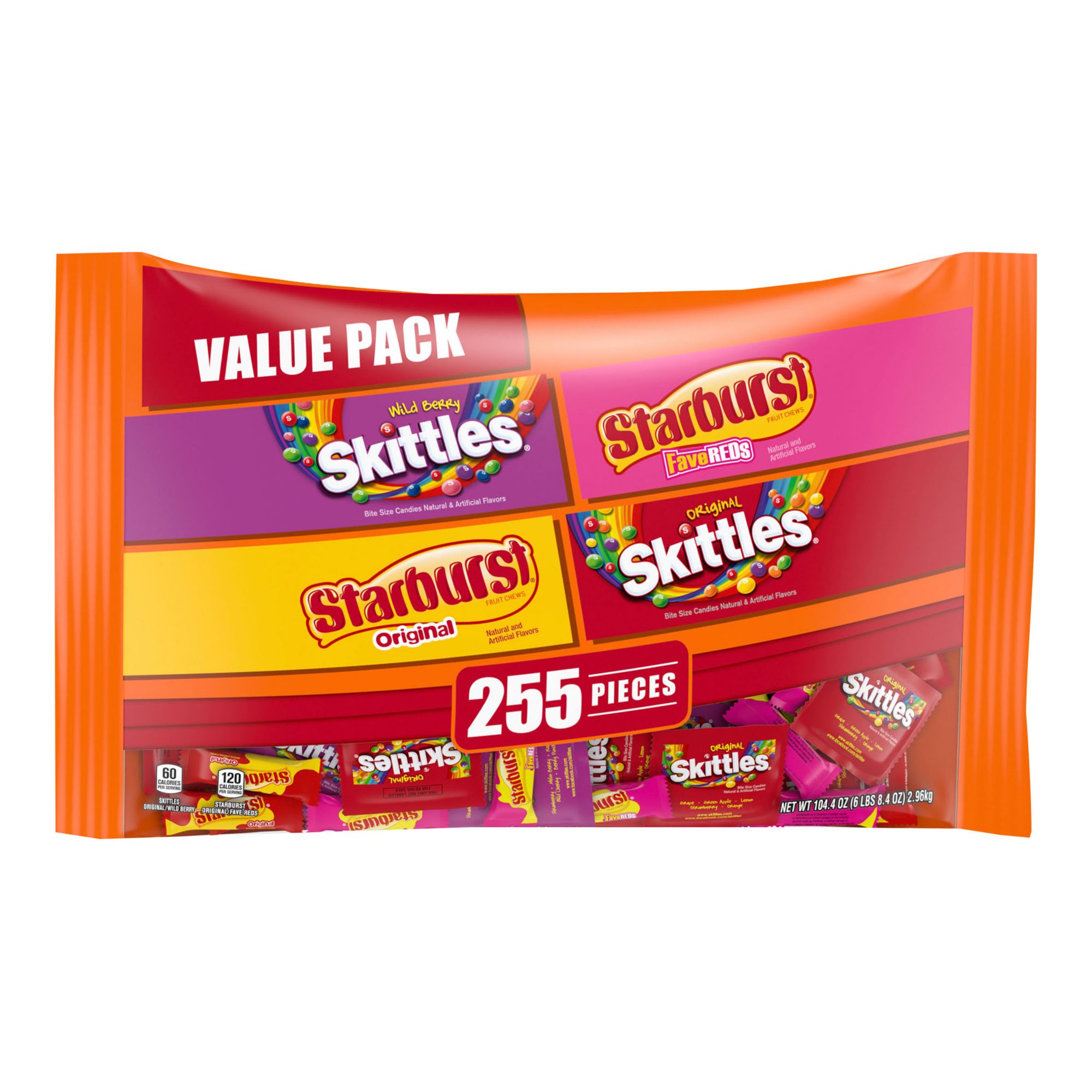 Skittles & Starburst Fun Size Candy Assortment -34.71oz/90ct