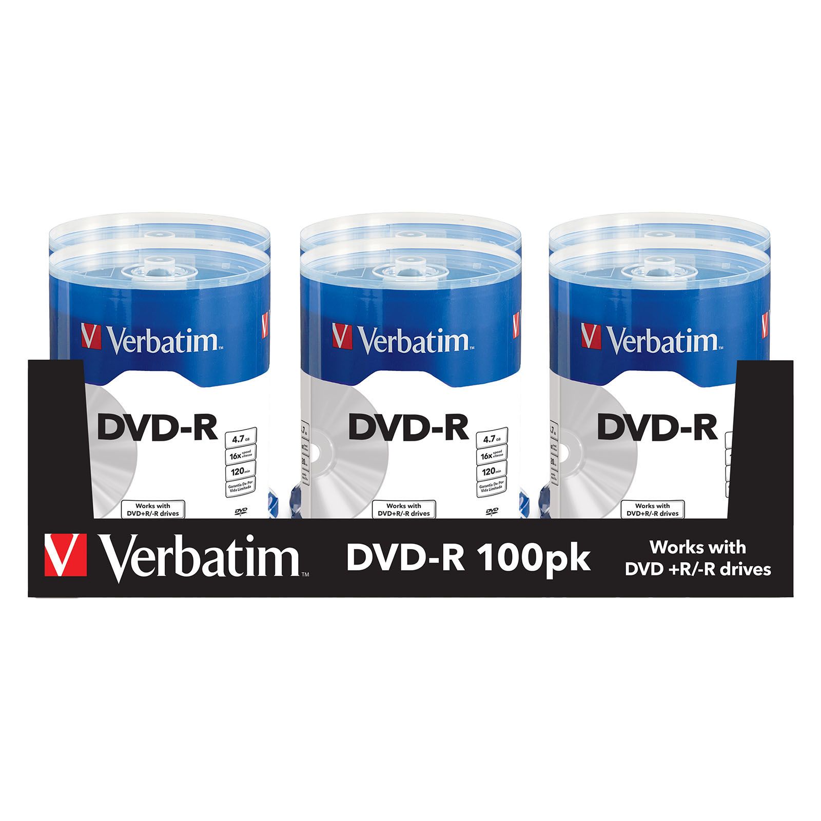 Verbatim Dvd R Blank Discs 100 Pk Bjs Wholesale Club