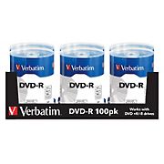 Verbatim DVD-R Blank Discs, 100 pk.