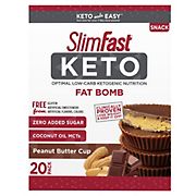 SlimFast Keto Fat Bomb Peanut Butter Cup, 20 ct.