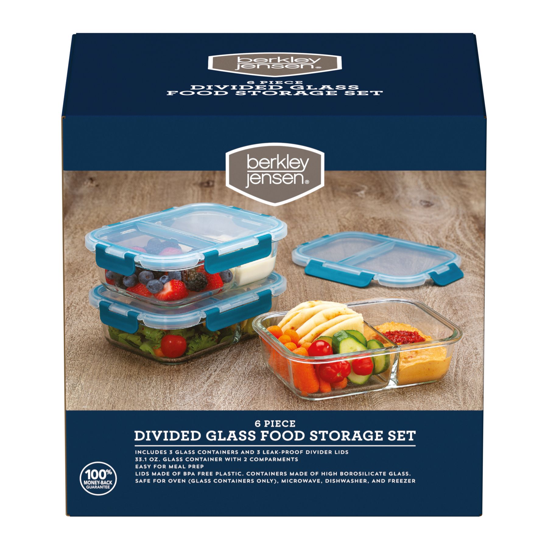 Berkley Jensen 52 Pc. Food Storage Container Set - Blue