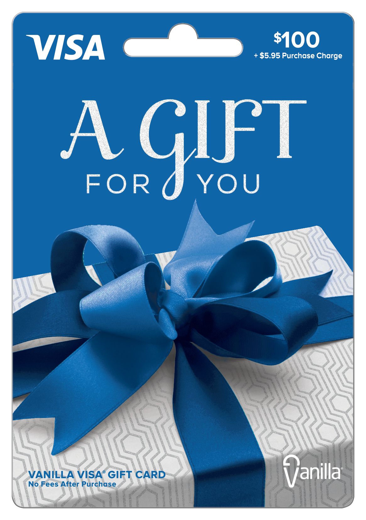 $50 Vanilla Visa Shiny Bow Gift Card