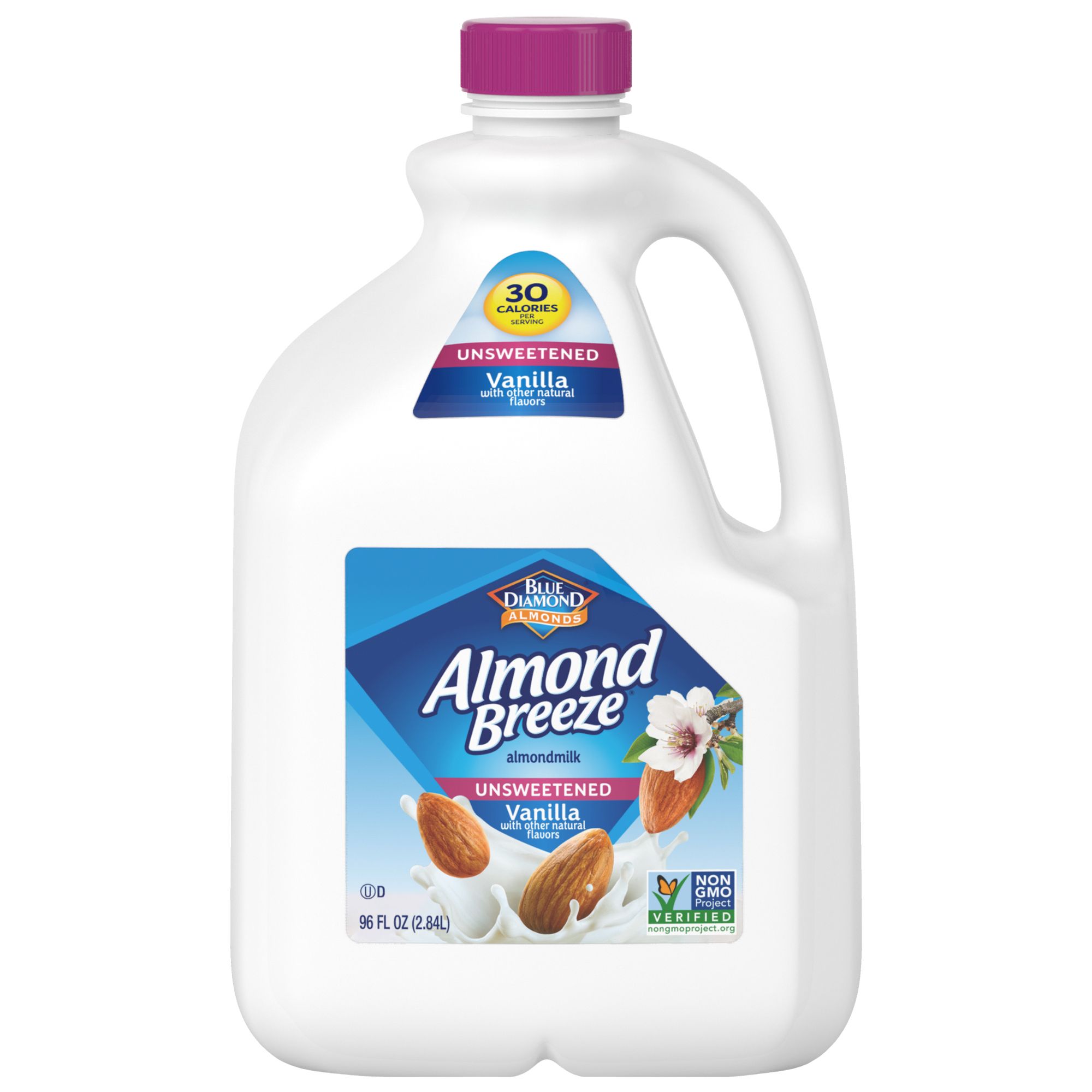 Blue Diamond Almond Breeze Unsweetened Vanilla Almondmilk, 96 fl. oz.