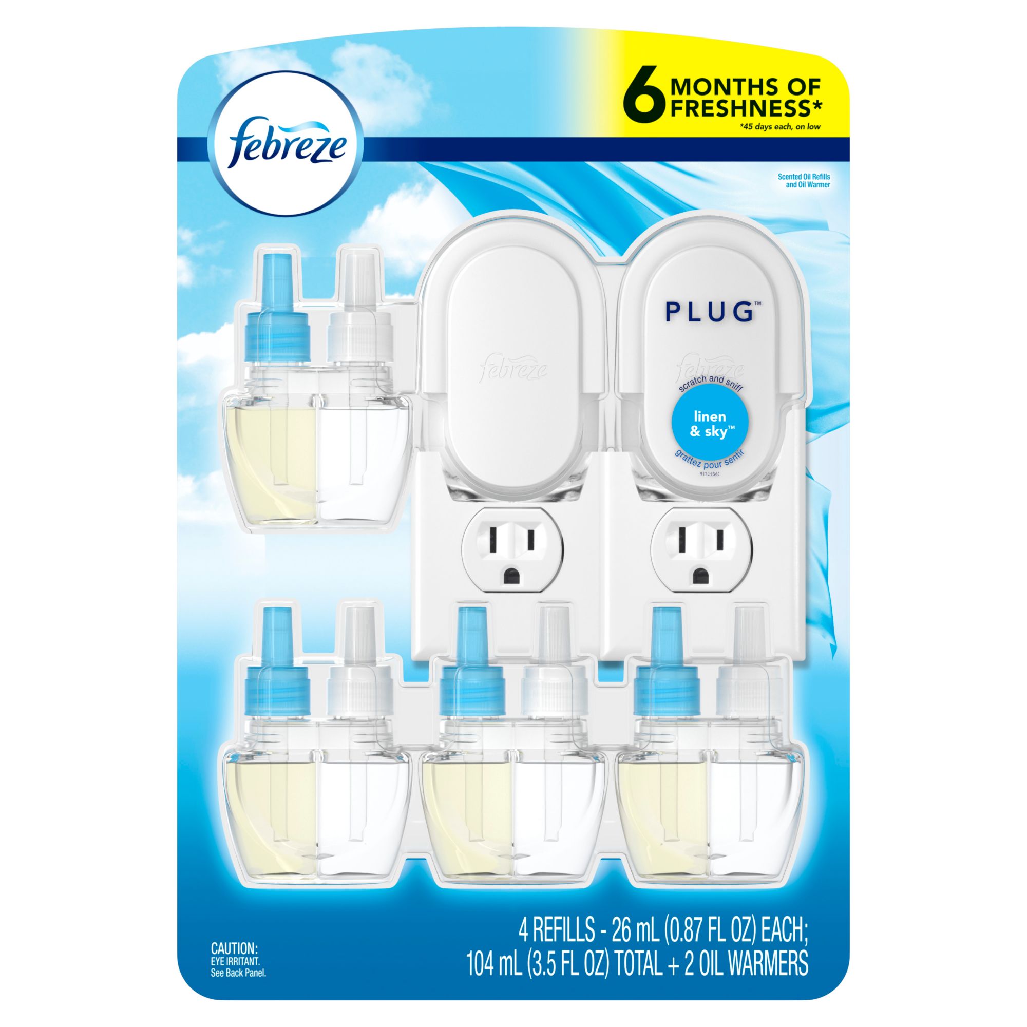 Febreze Triple Plug Refill Gain Original Scent Refill, 3 ct / 2.63