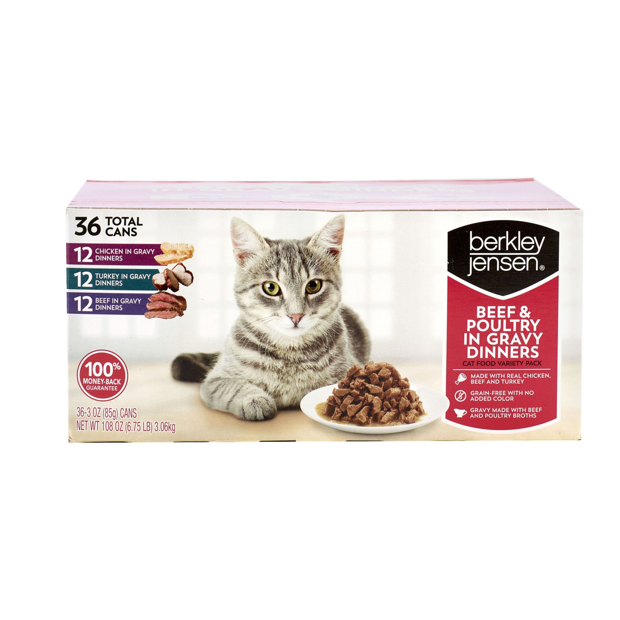 Berkley Jensen Beef and Poultry Wet Cat Food 36 ct. BJ s