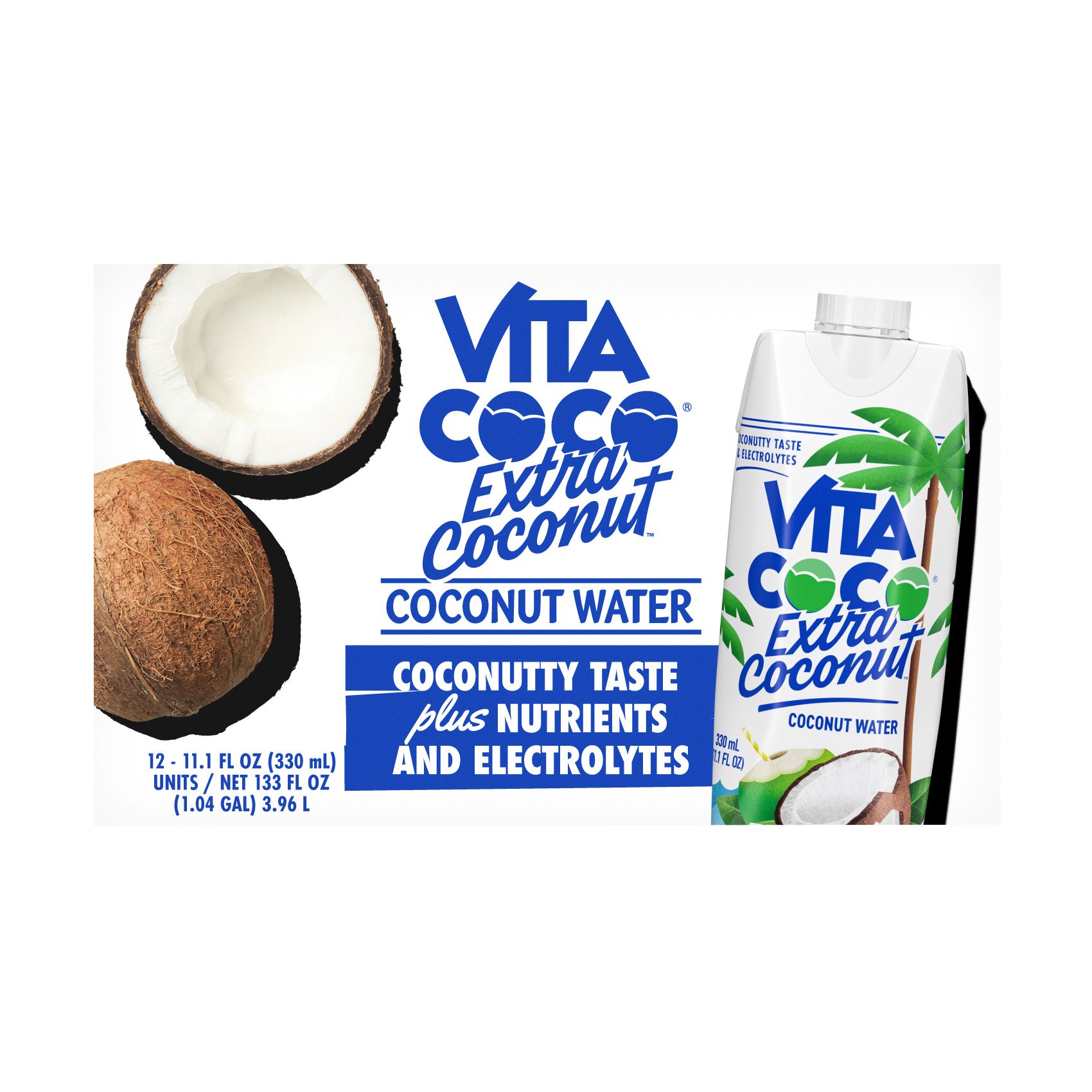 Vita Coco Pressed Coconut Water, 12 pk./11.1 oz.