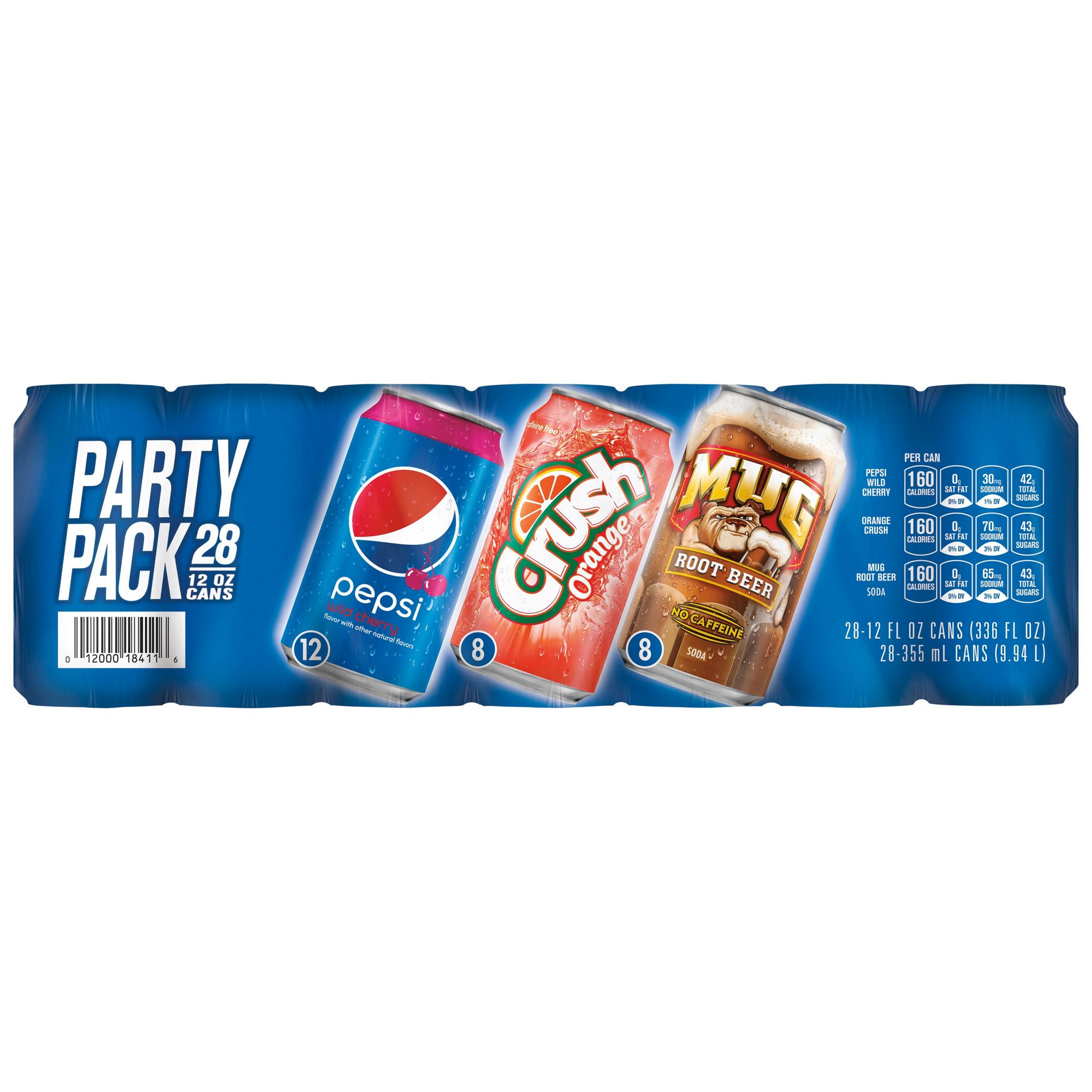  Mug Root Beer Soda, 7.5 Ounce Mini Cans, 10 Pack : Pepsi: Home  & Kitchen