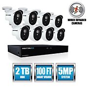 Night Owl 8-Channel 8-Camera 5MP Security System with 2TB HDD DVR