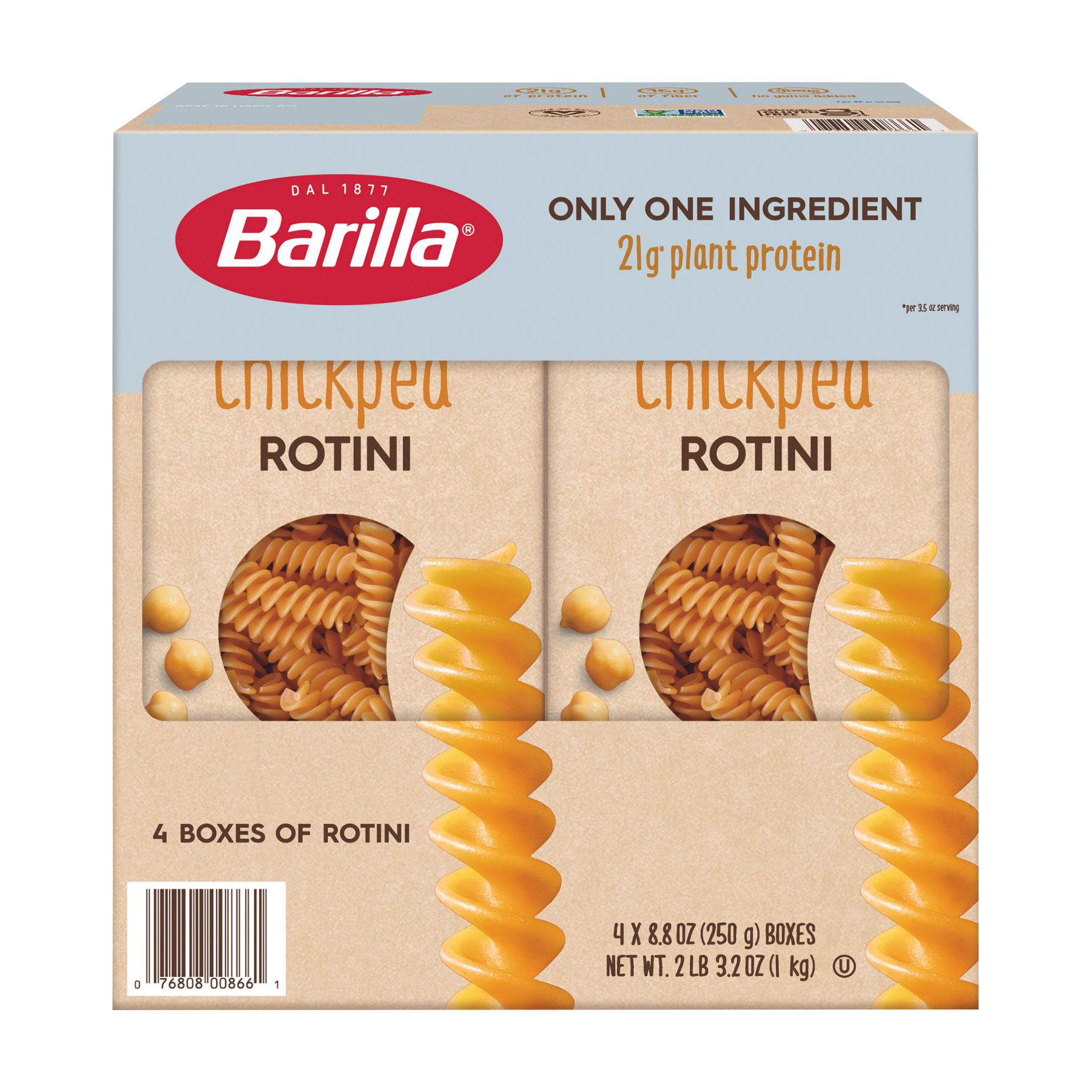 Barilla adds chickpea penne to legume pasta line