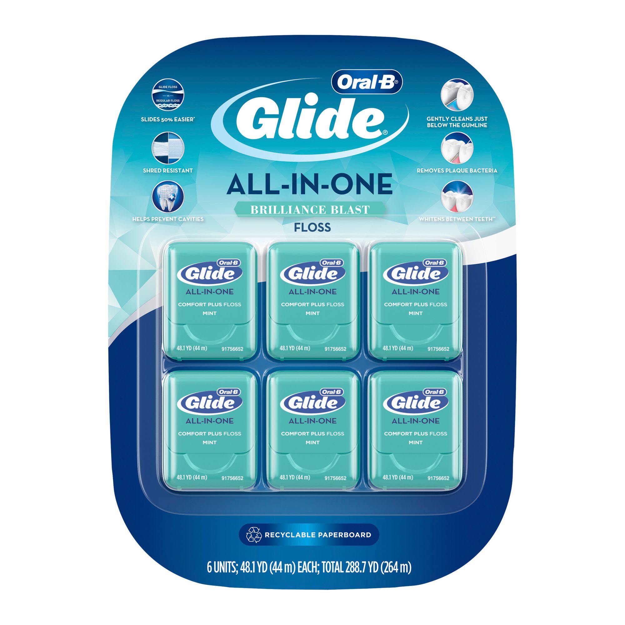 Oral B Glide Pro Health Comfort Plus Dental Floss 6 Pk Bjs