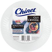 Chinet Cut Crystal 7&quot; Plastic Dessert Plates, 40 ct.