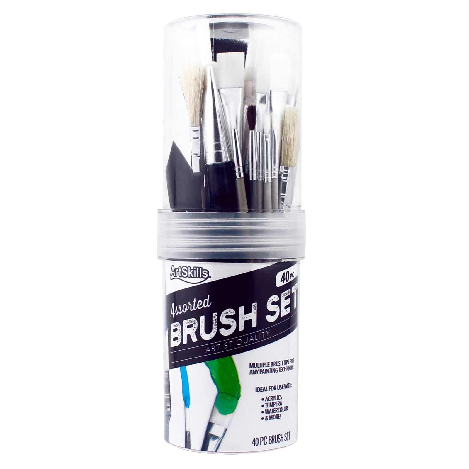 Paint Brush Set Asst. Size (9/Pack) - Mazer Wholesale, Inc.