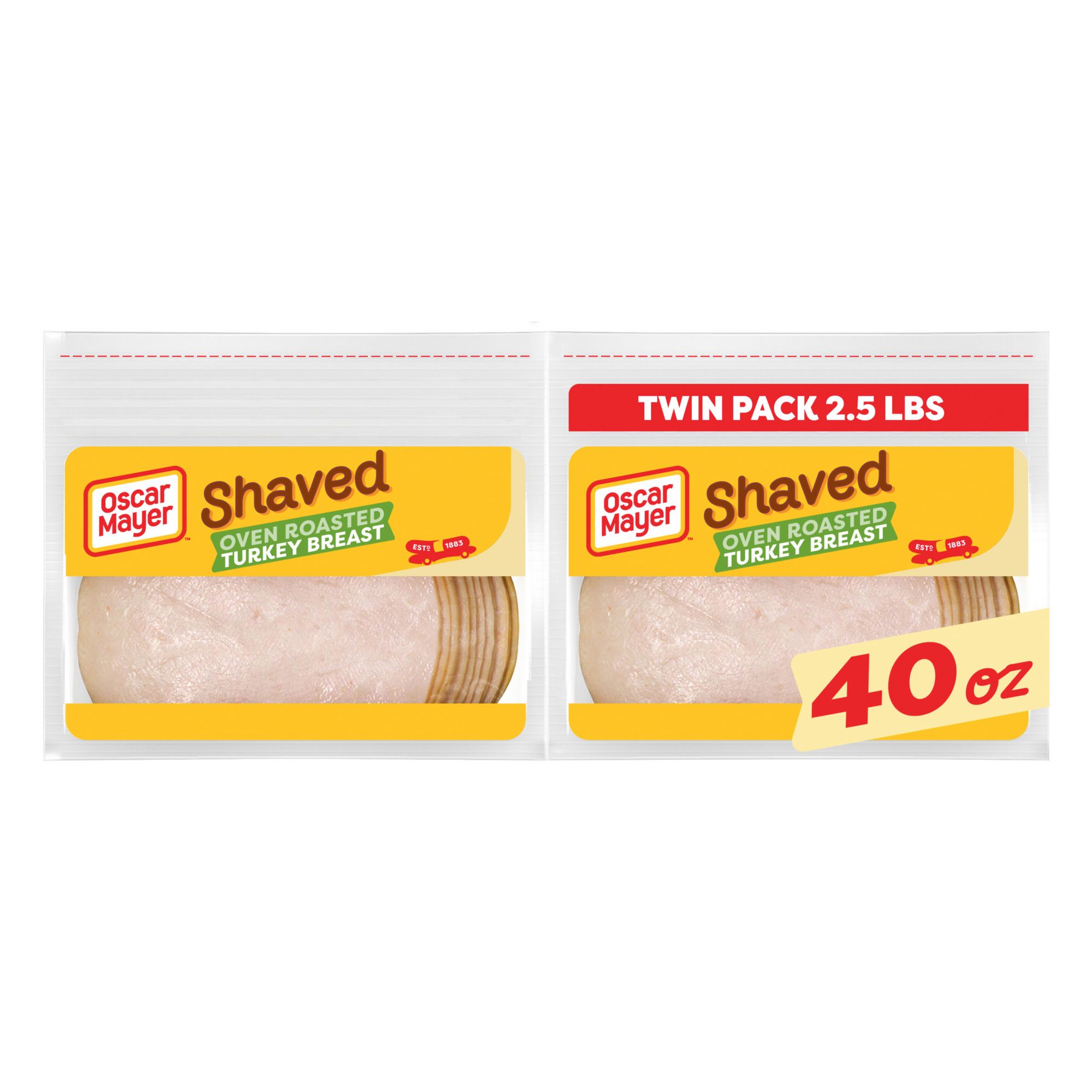 Oscar Mayer Extra-Lean Oven Roasted Turkey Breast Sliced Lunch Meat, 2 pk./20 oz.