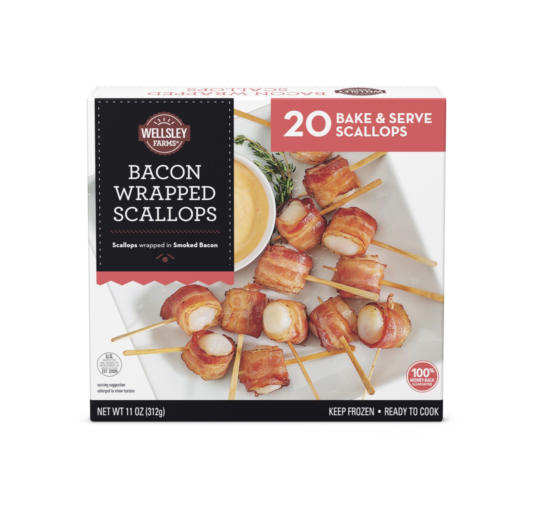 Wellsley Farms Bacon Wrapped Scallops