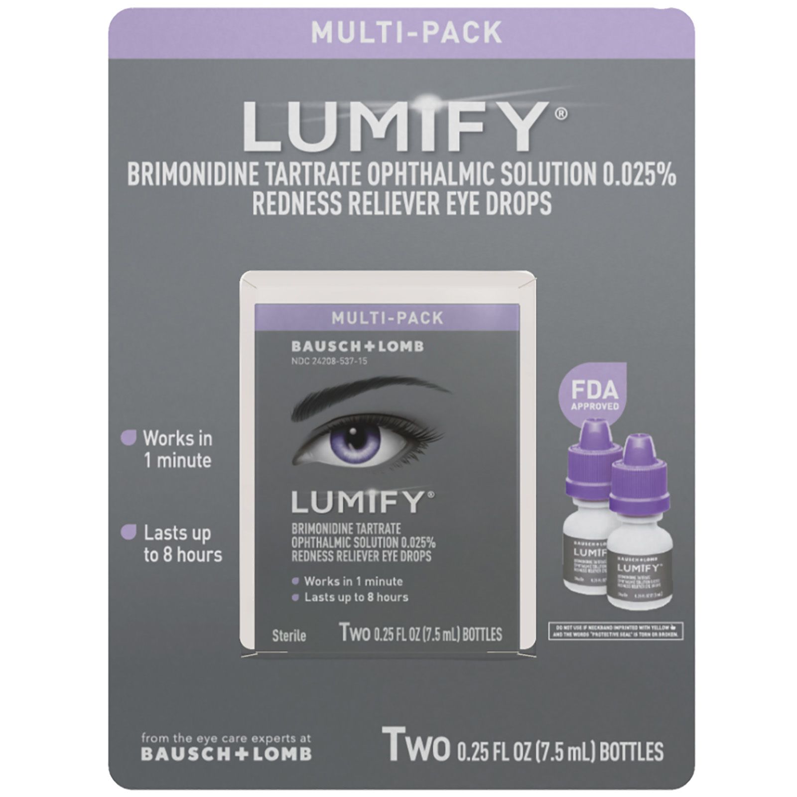 Lumify Redness Reliever Eye Drops, 2 pk.