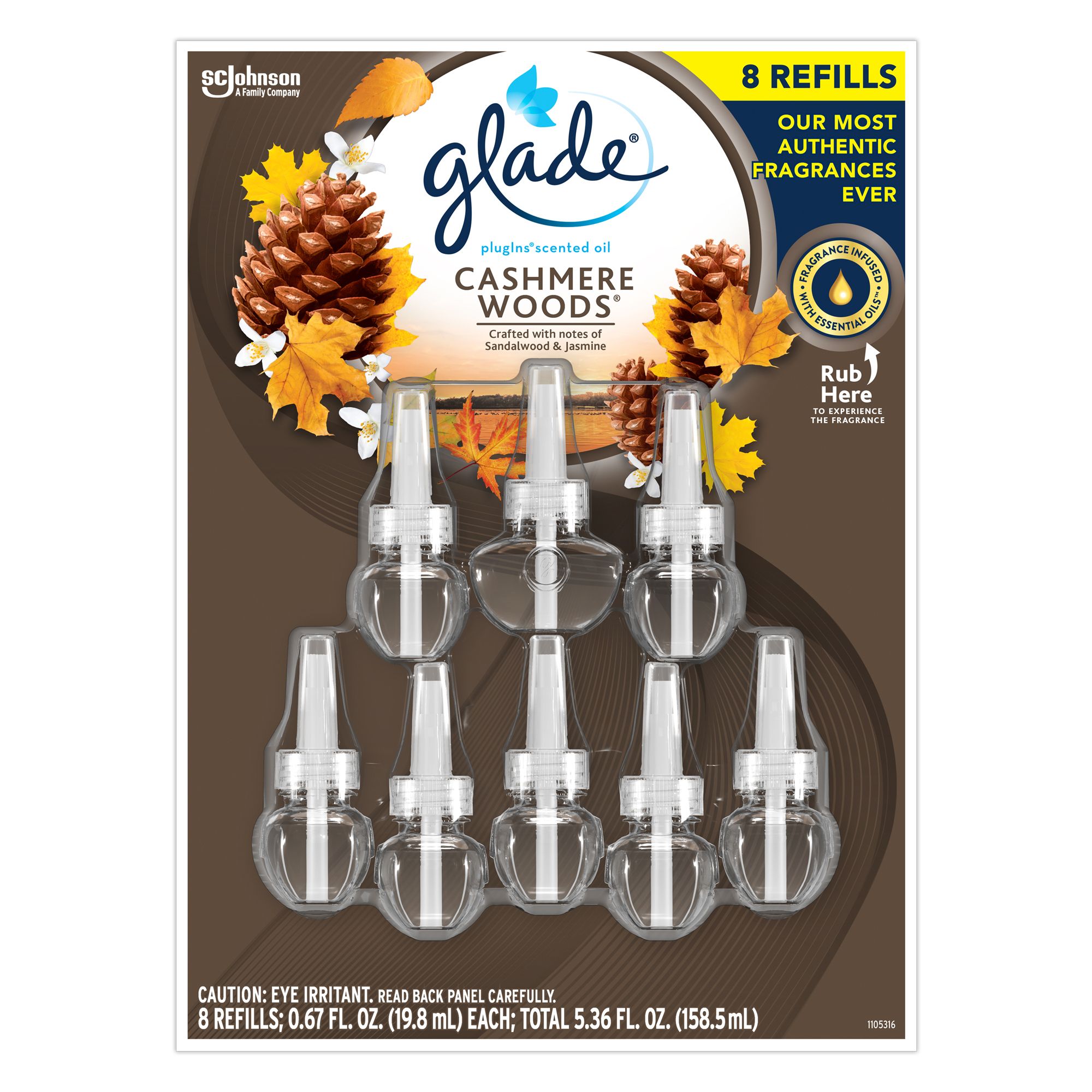 Glade Plug In Scented Oil Refills Cashmere Woods Bjs Wholesale