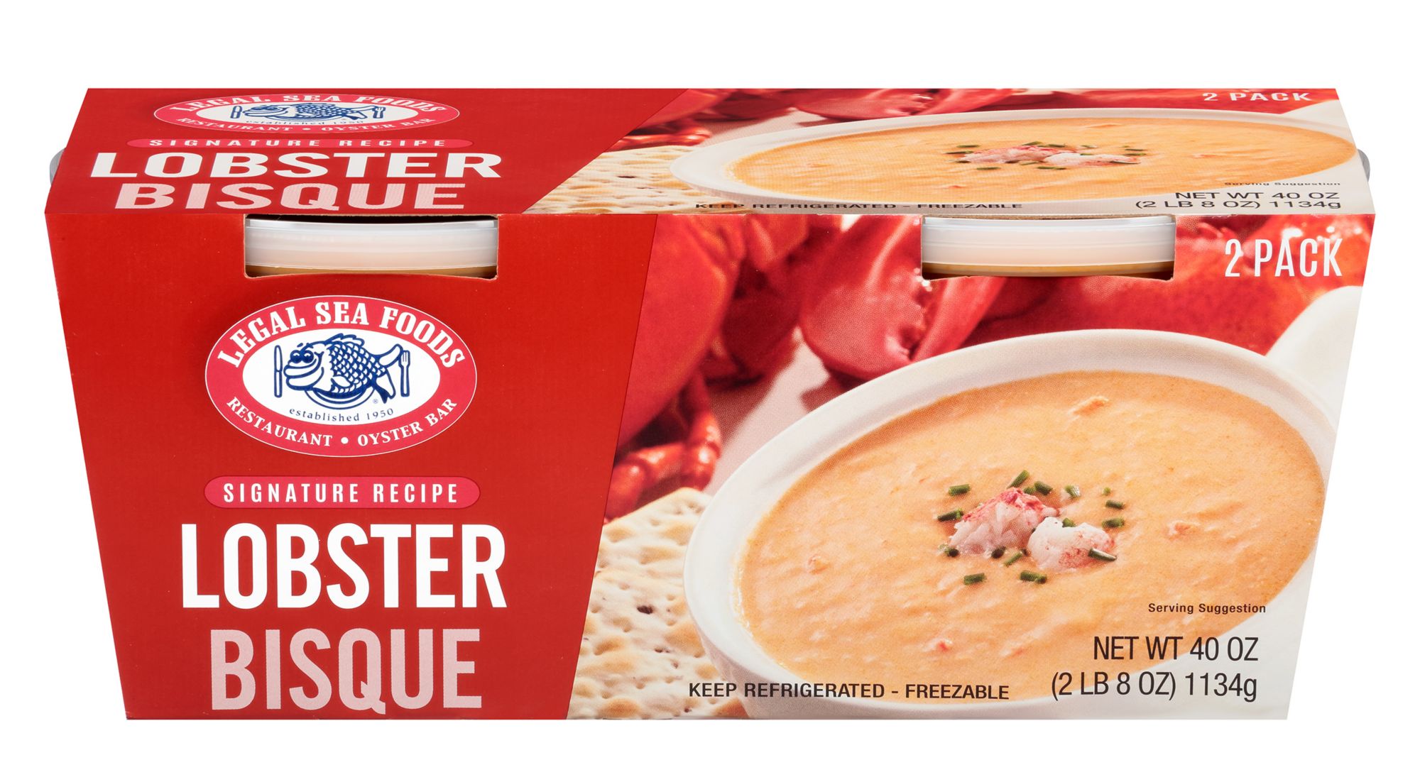 Legal Sea Foods Lobster Bisque, 2 pk./20 oz.