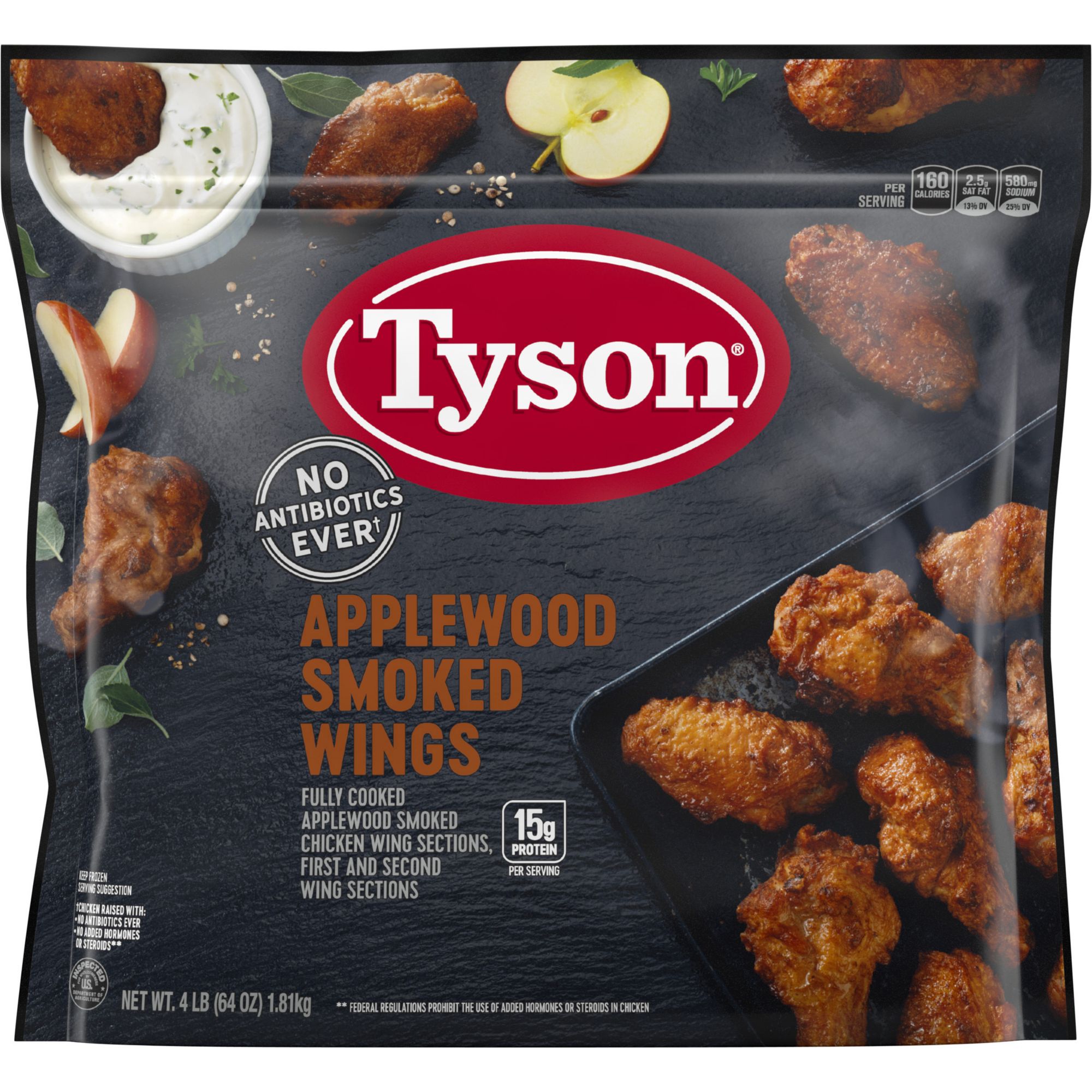 Tyson Applewood Smoked Wings 4 Lbs Bjs Wholesale Club