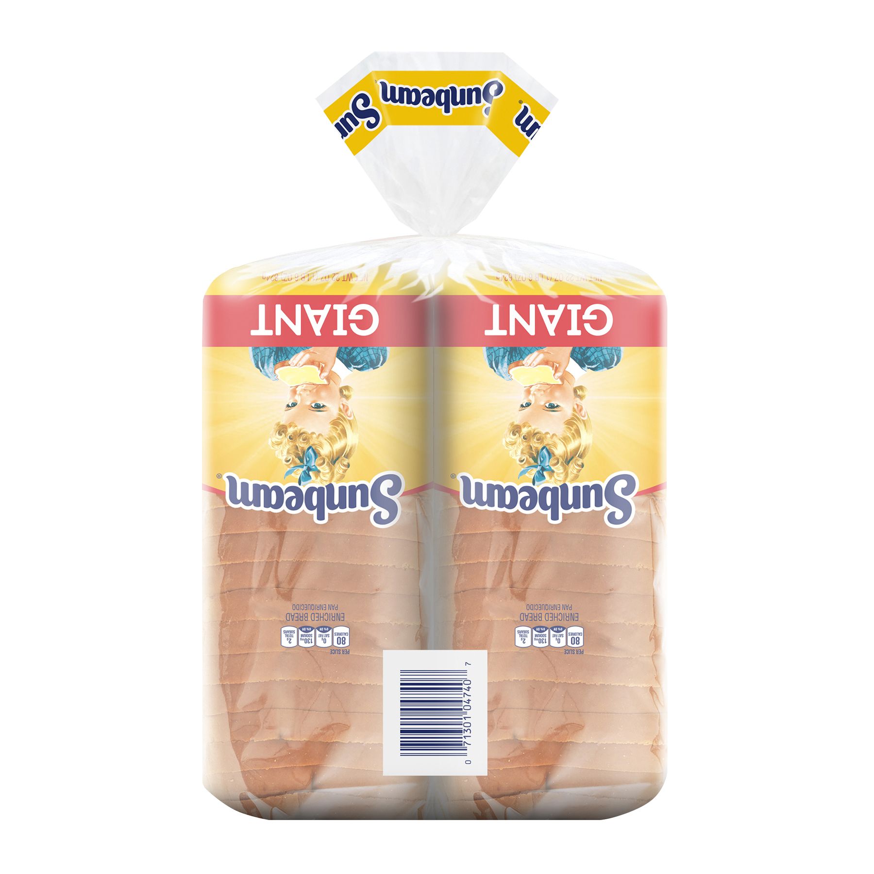 Sunbeam White Bread Twin Pack, 44 oz.