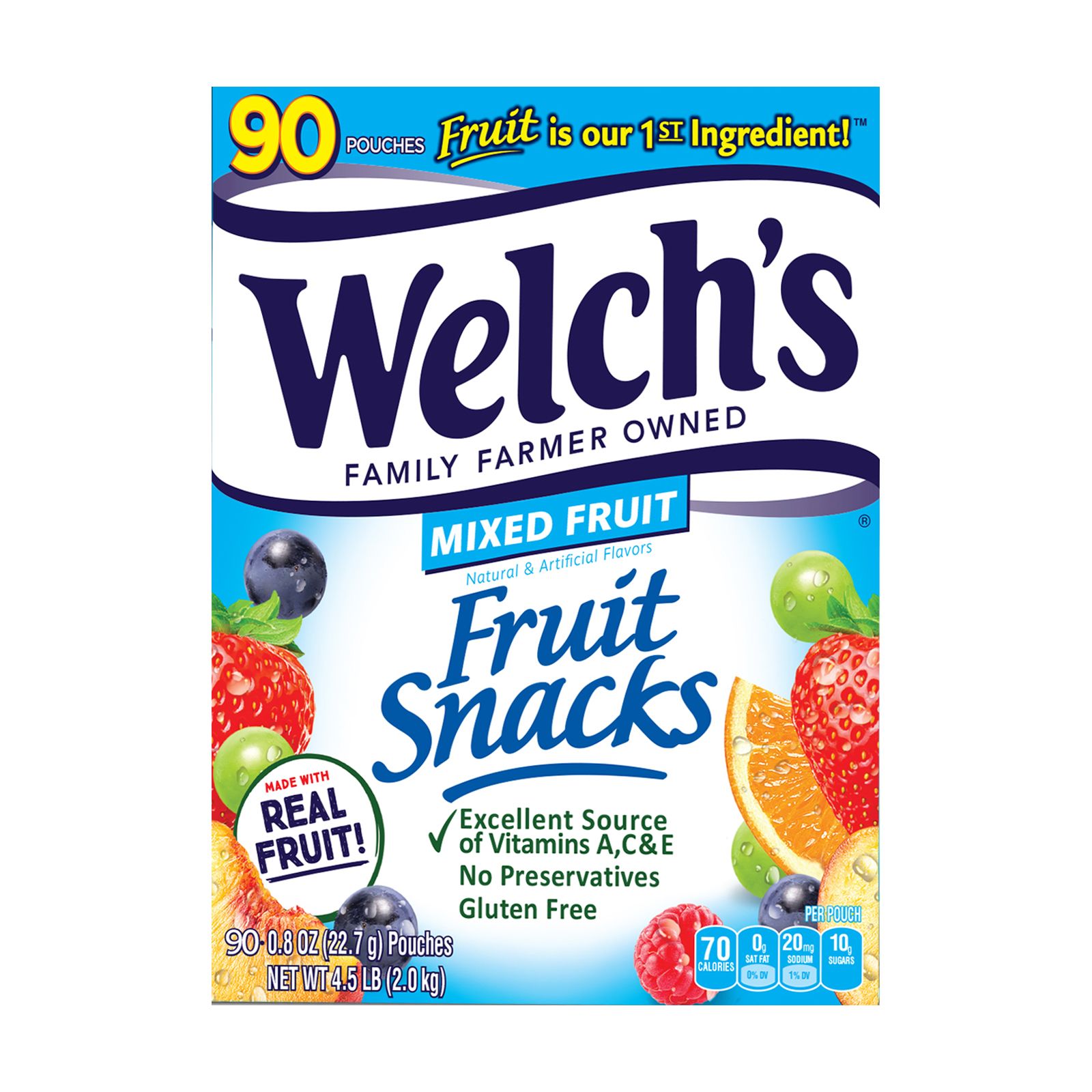 Welchs Mixed Fruit  Snacks, 90 ct.
