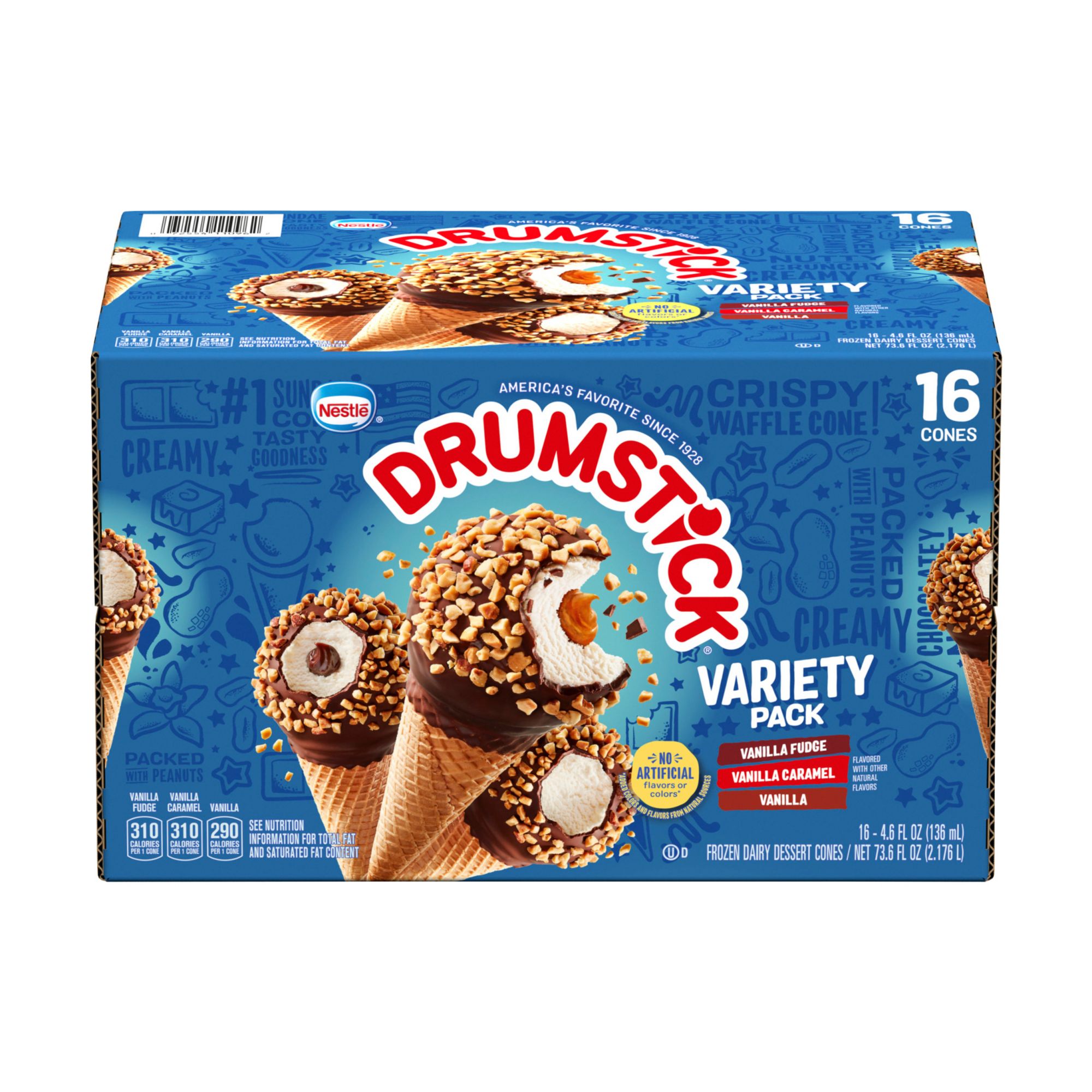 Nestle Sundae Cone Drumstick Variety Pack, 16 ct. | BJ's Wholesale 