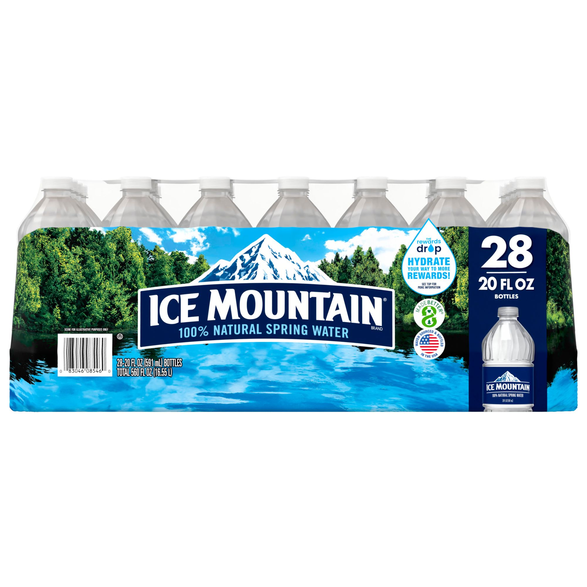 Ice Mountain Natural Spring Water, 28 pk./20 oz.