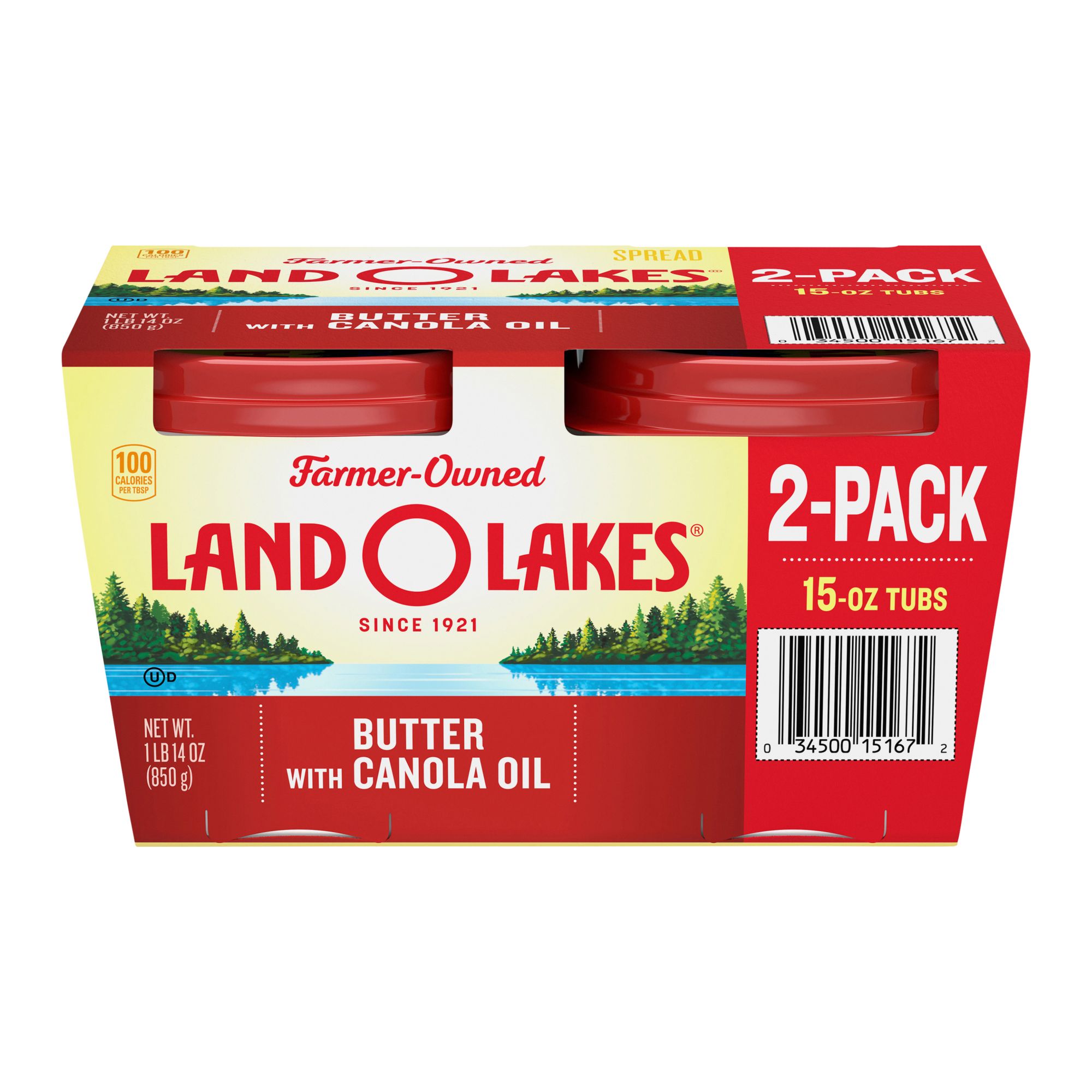 Land O LakesÆ Salted Butter, 8 Butter Sticks, 2 - 1 lb Packs