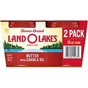 Land O Lakes Butter with Canola Oil Spread Tub, 2 pk./15 oz.
