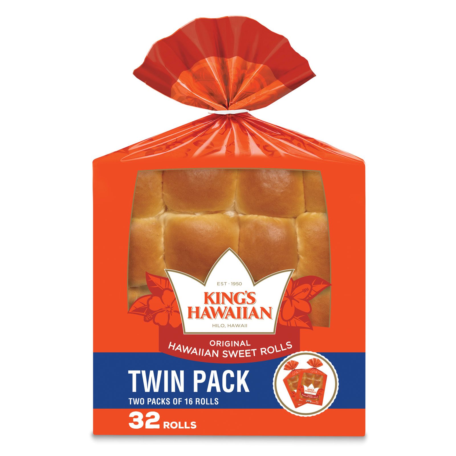 King's Hawaiian Original Sweet Rolls, 32 ct.