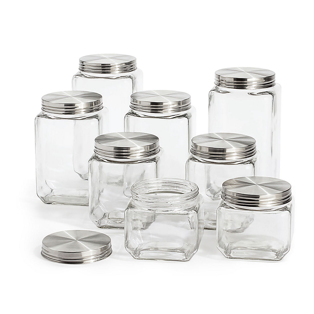 glass canister set for kitchen