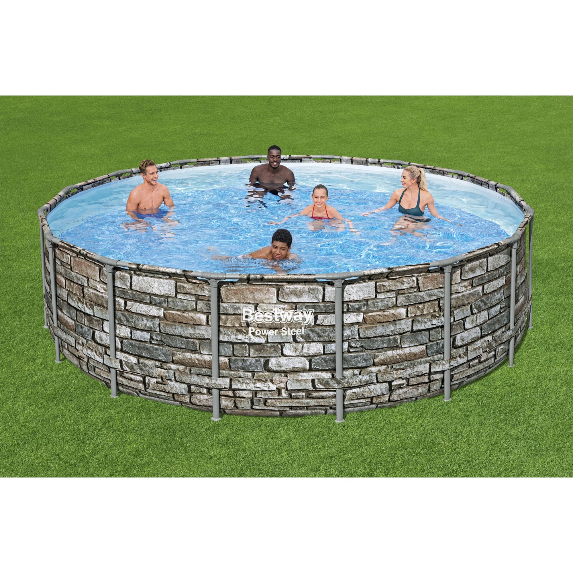 Bestway Power Steel 16' x 48&quot; Above Ground Pool Set