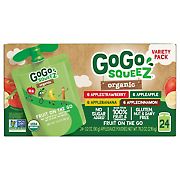 GoGo SqueeZ Organic Applesauce Variety Pack, 24 pk.