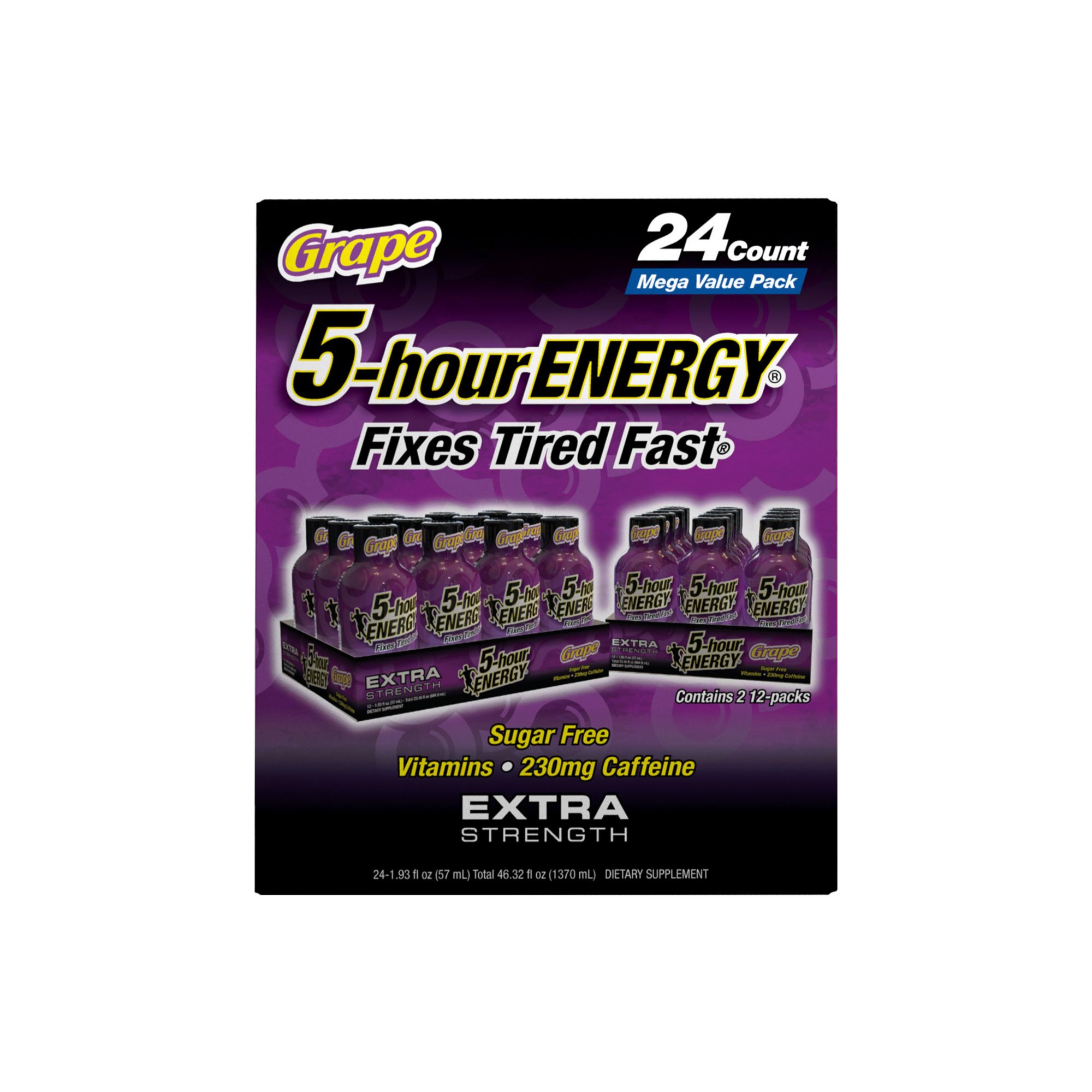 5-Hour Energy Shot Extra Strength - Grape, 24 pk./1.93 oz.