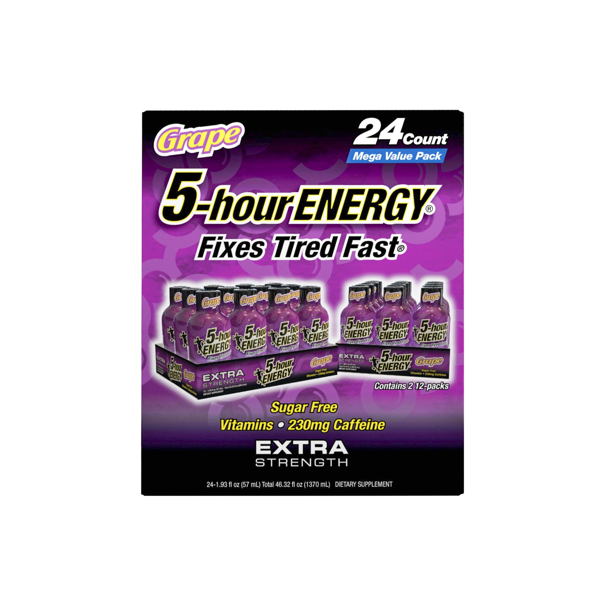 5-Hour Energy Shot Extra Strength - Grape, 24 pk./1.93 oz.