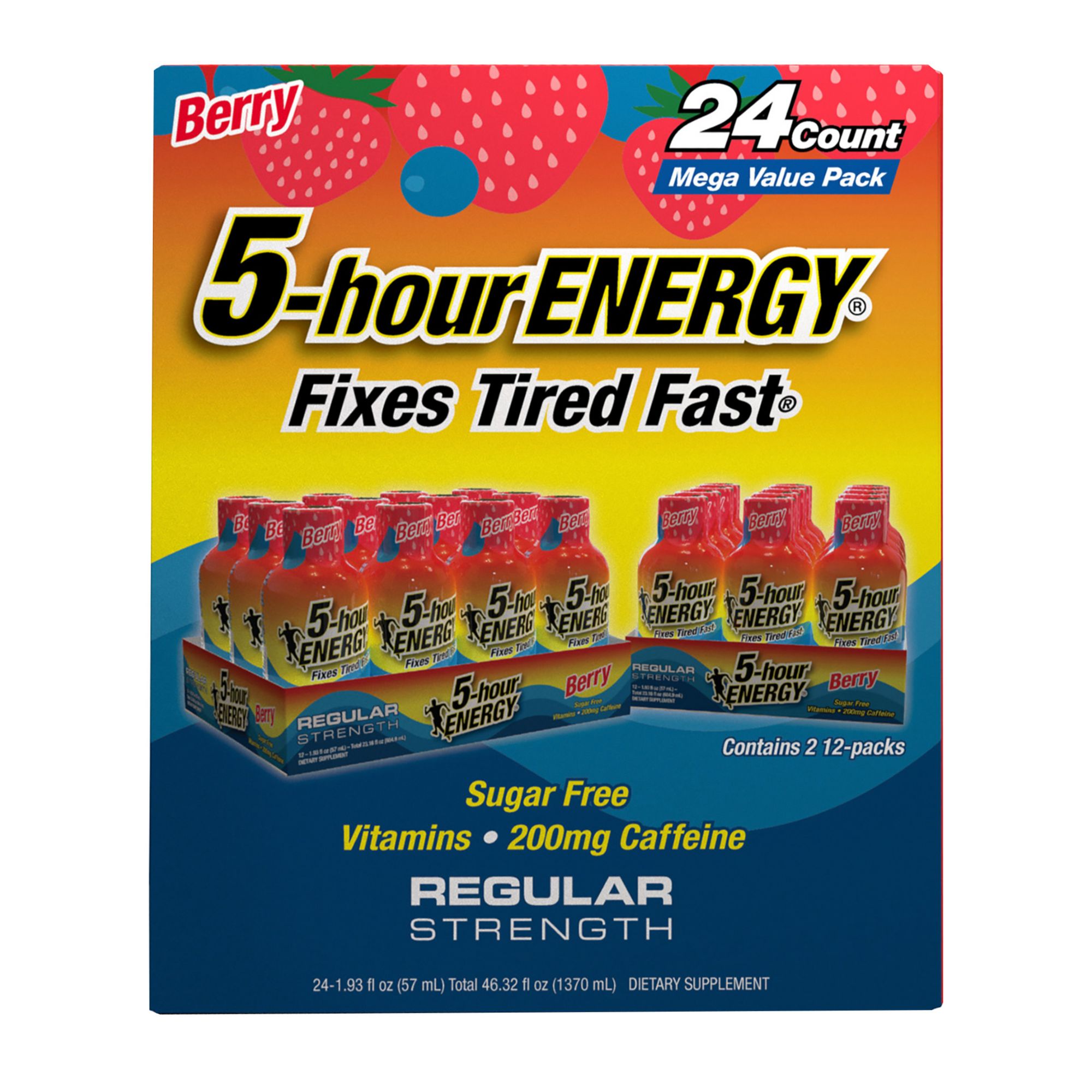 5-Hour Energy Shot Regular Strength - Berry, 24 pk./1.93 oz.