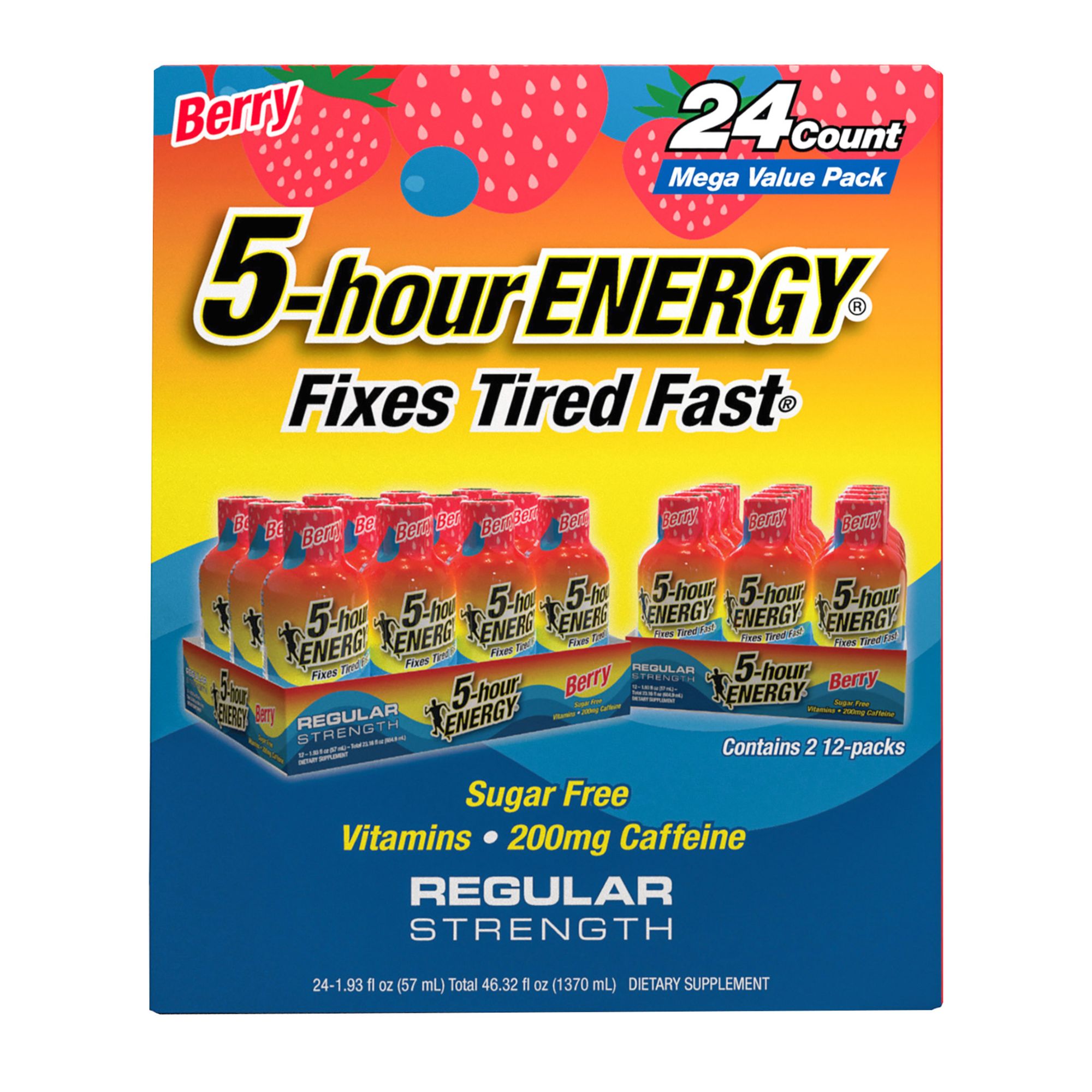 5-Hour Energy Shot Regular Strength - Berry, 24 pk./1.93 oz.