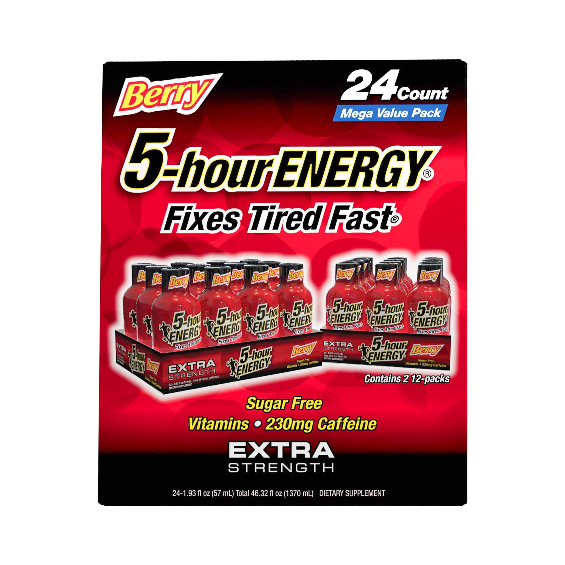 5-Hour Energy Shot Extra Strength - Berry, 24 pk./1.93 oz.