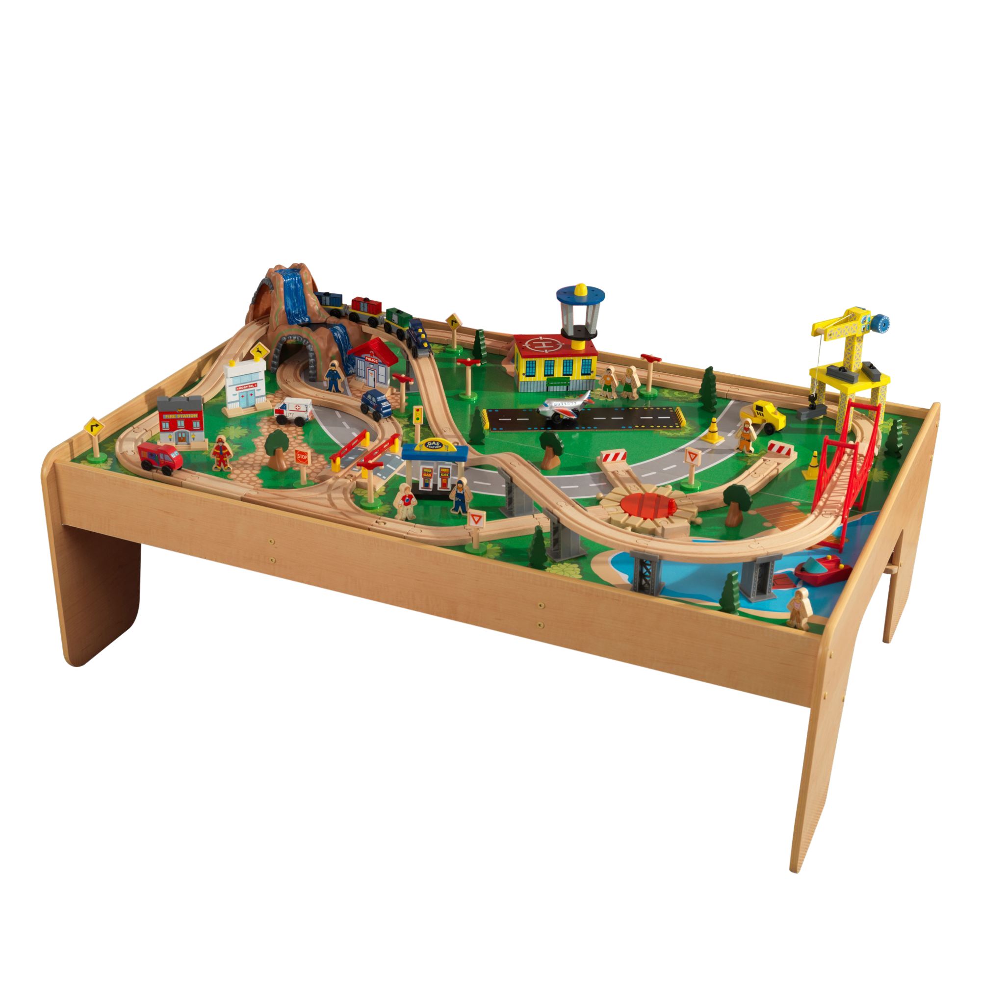 Table with cheap train set