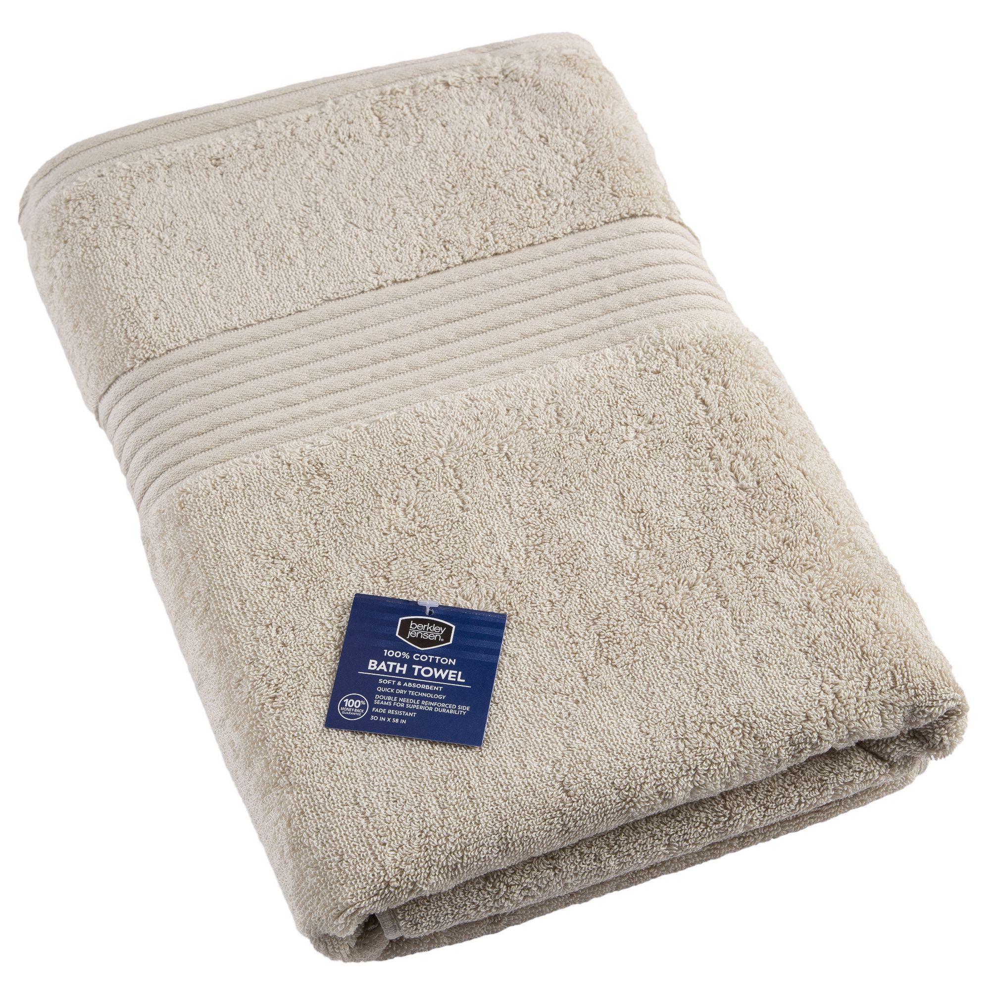Berkley Jensen Cotton Bath Towel - Linen - BJs WholeSale Club