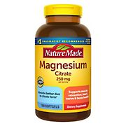 Nature Made Magnesium Citrate 250 mg Softgels, 180 ct.