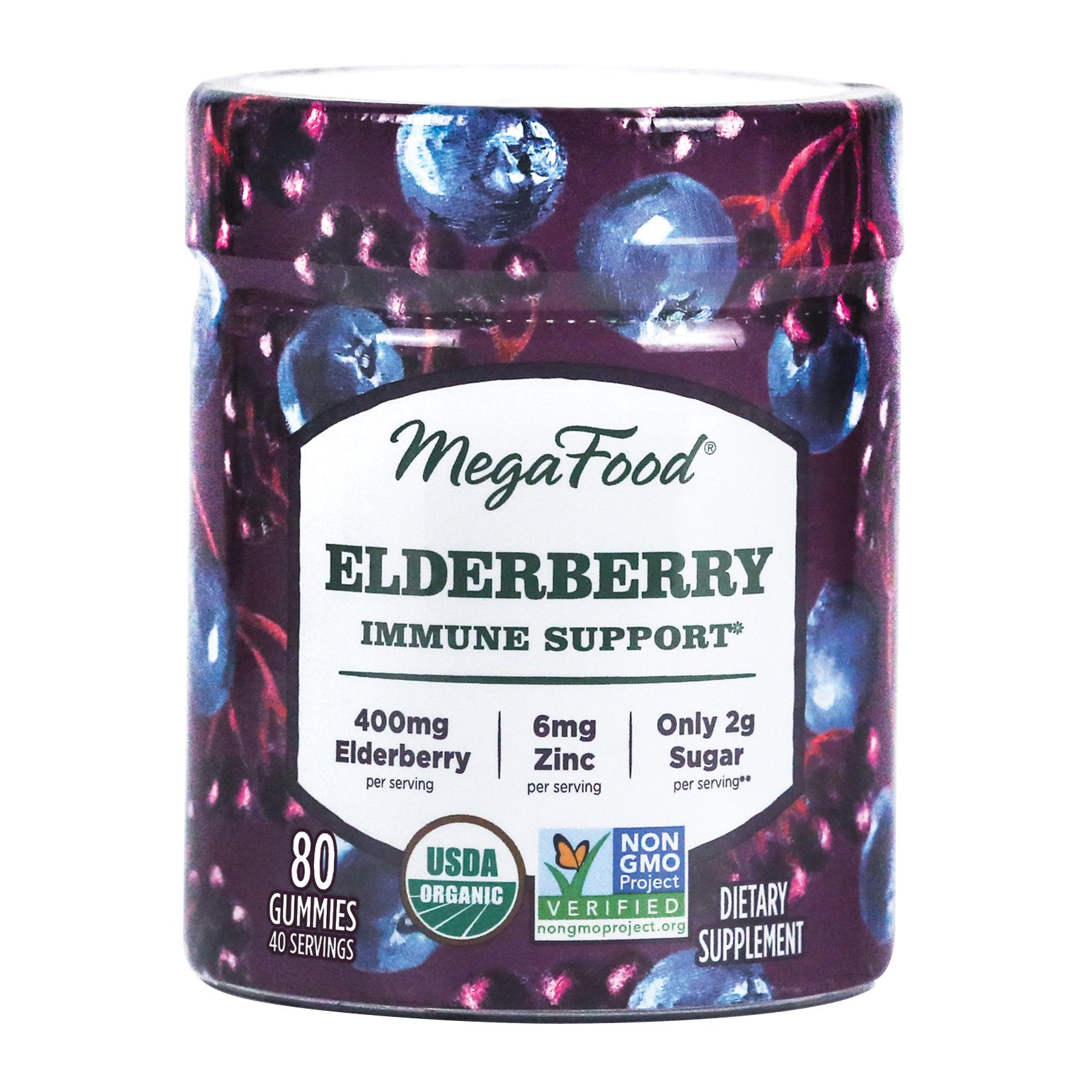 MegaFood Elderberry Immune Support Gummies, 80 ct.