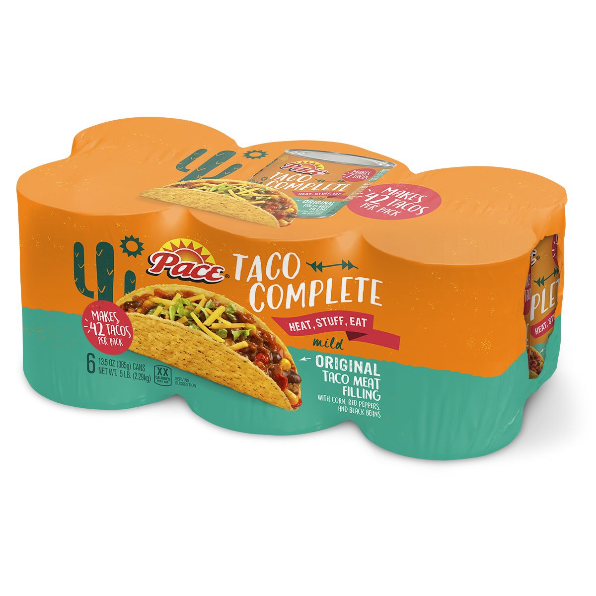 Pace Complete Taco Filling 6 Pk Bjs Wholesale Club