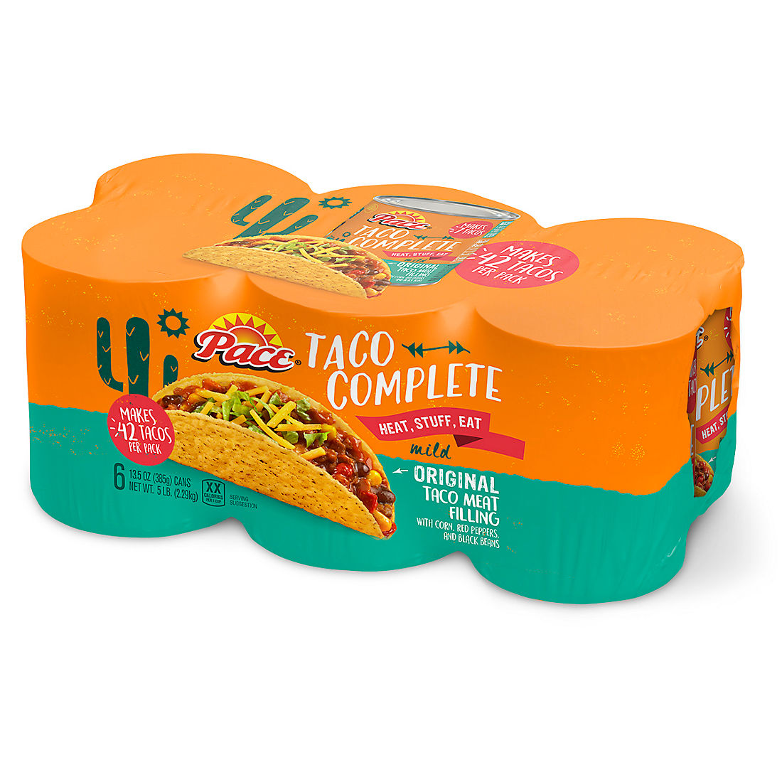 Pace Complete Taco Filling 6 Pk Bjs Wholesale Club
