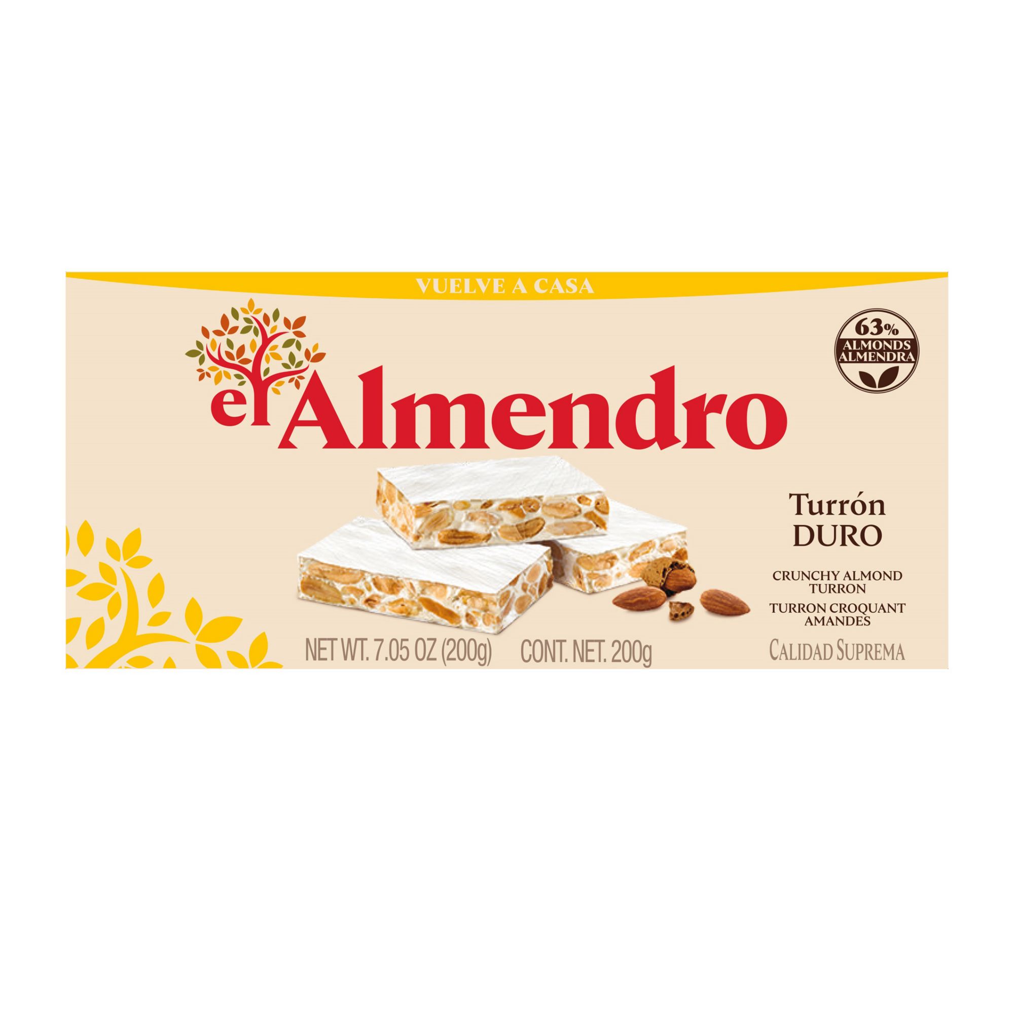El Almendro Crunchy Almond Turron, 2pk