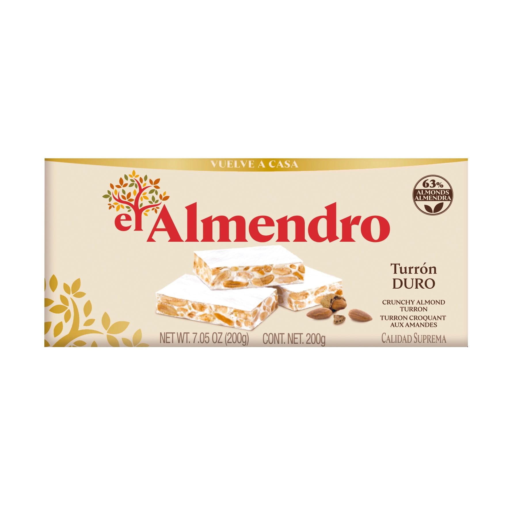 El Almendro Crunchy Almond Turron, 2pk