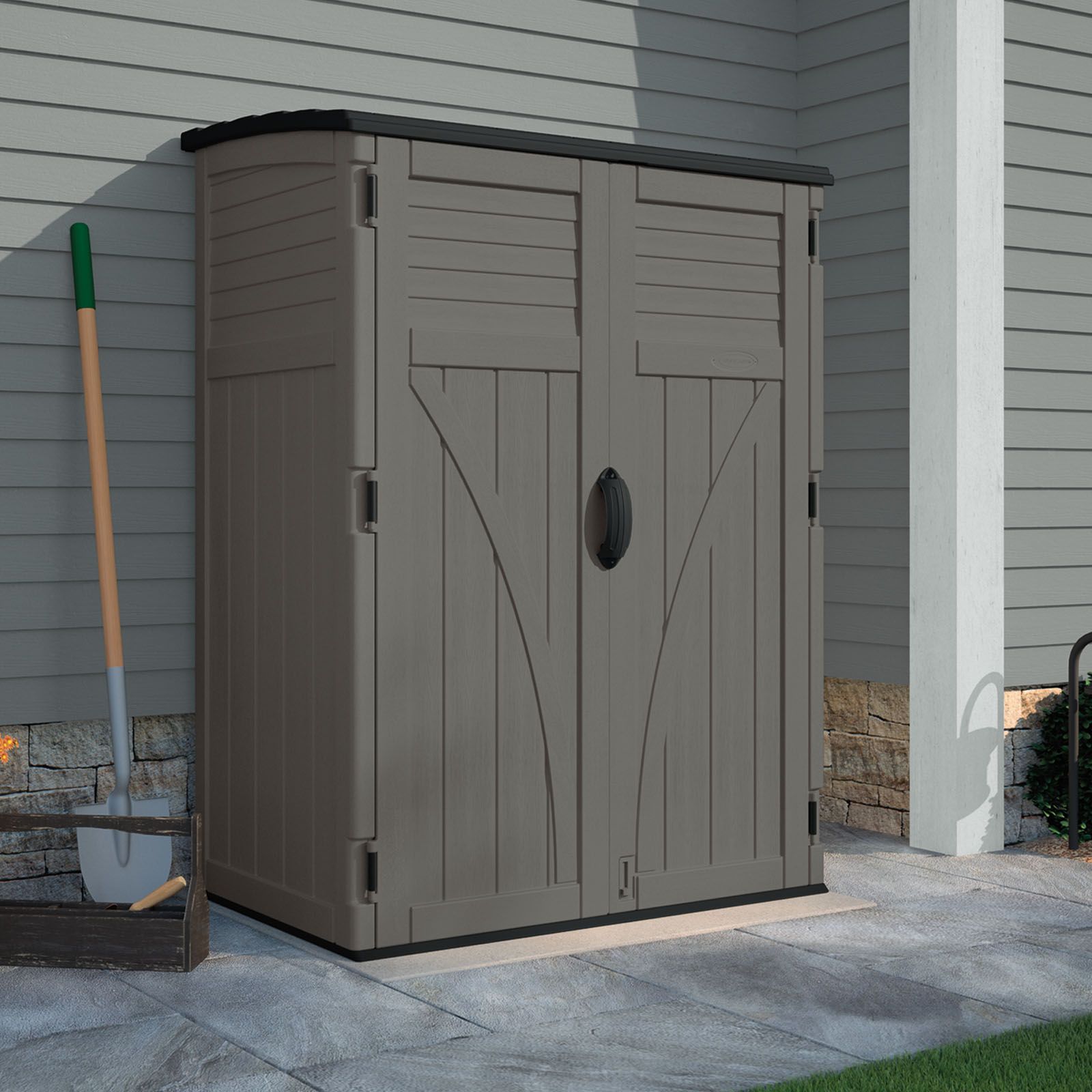 Suncast 54-Cu.-Ft. Vertical Shed - Gray